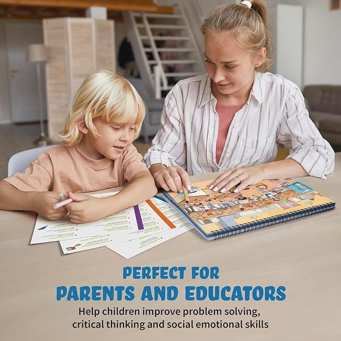 Picture Book and Emotion Cards, Social Stories, Emotions Learning Activities, Homeschool and Autism Activity, Educational Busy Book, Speech Therapy (Picture This Flipbook #2)