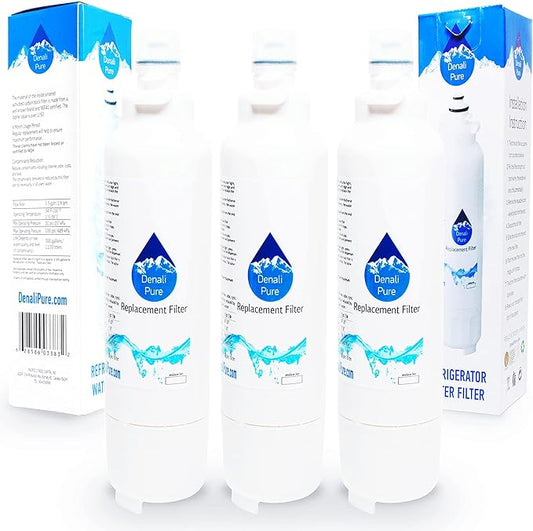 3-Pack Replacement for LG LSXS22423W Refrigerator Water Filter - Compatible with LG LT800P, ADQ73613401 Fridge Water Filter Cartridge