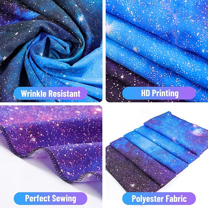 Apdidl Galaxy Tapestry for Bedroom Aesthetic Space Blue Night Starry Sky Stars Universe Tapestry Mysterious Nebula Wall Hanging Backdrop Room Decor for Bedroom Living Room (60'' x 79'')