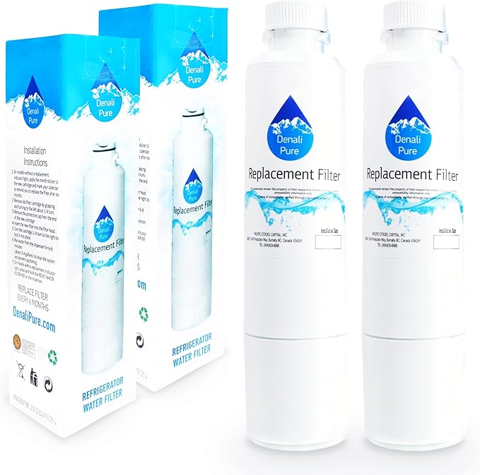 2-Pack Replacement for Samsung RF260BEAESR/AA-0001 Refrigerator Water Filter - Compatible with Samsung DA29-00020B, DA29-00020A, HAF-CIN Fridge Water Filter Cartridge