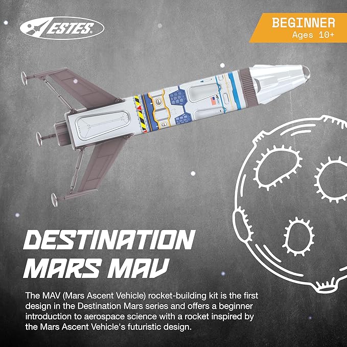 Estes Mav Flying Model Rocket Kit 7283 | Ready to Fly Beginner Rocket, Multi