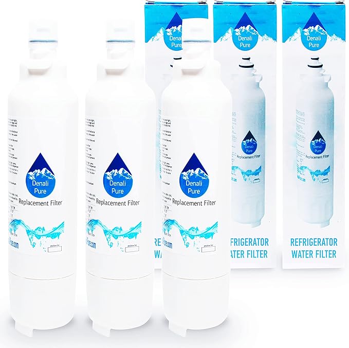 3-Pack Water Filter Replacement for LG LSXS26326W Refrigerator Water Filter - Compatible with LG LT800P, ADQ73613401 Fridge Cartridge