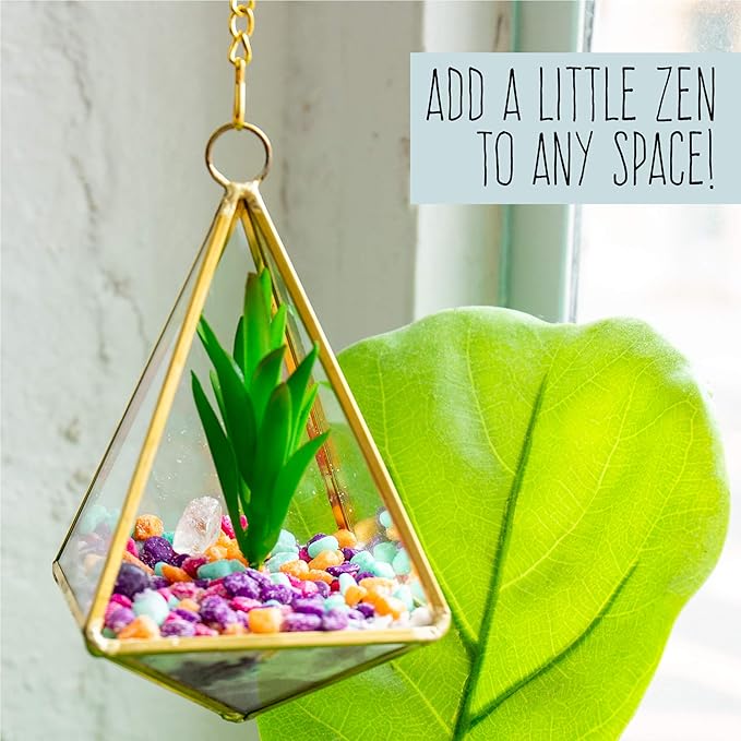 STMT D.I.Y. Crystal Terrarium Kit for Kids - Arts and Crafts, Gifts for Little Girls, Ages 8+