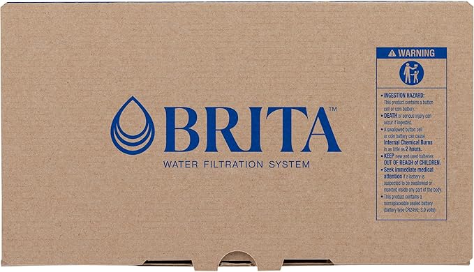 Brita 10 Cup Water Filter Pitcher, Reduces Chlorine, Mercury, Cadmium, Copper and More, Includes 1 Brita Plus Filter, BPA Free, Clear