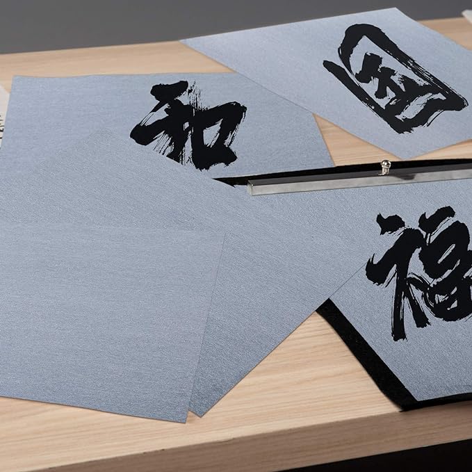 Dianelhall 6 Pieces Water Drawing Writing Cloth Reusable Water Paper Chinese Calligraphy Mat for Students Magic Chinese Calligraphy Practice for Lunar New Year Horse 2026 Chunlian, 17 x 13 Inches