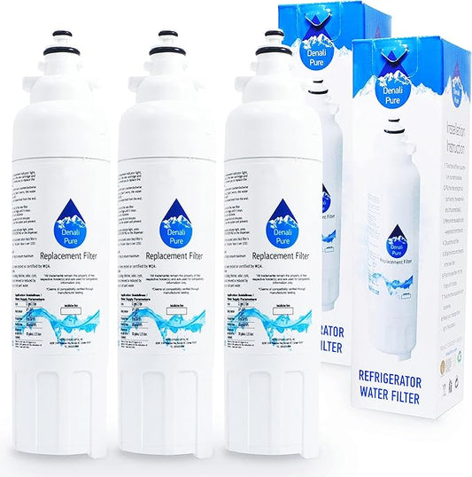 3-Pack Replacement for LG LMXS30756S Refrigerator Water Filter - Compatible with LG LT800P, ADQ73613401 Fridge Water Filter Cartridge