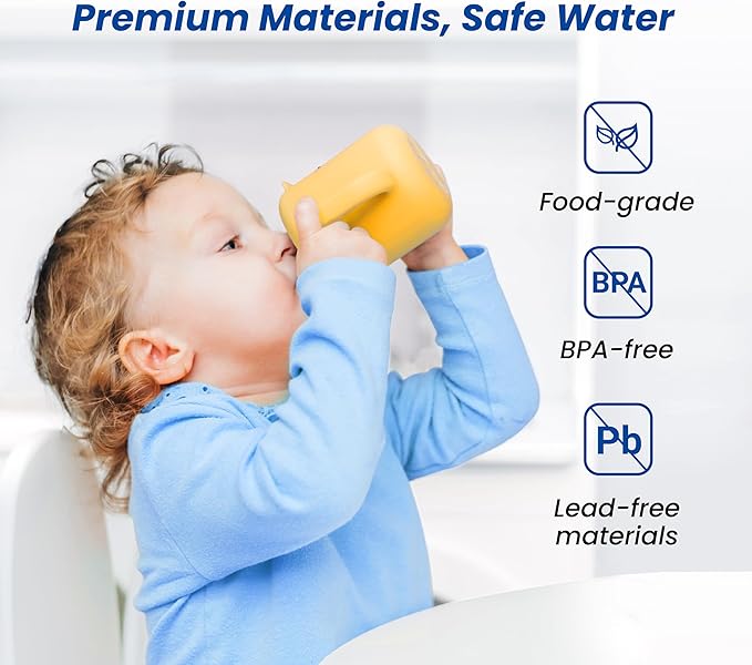 Waterspecialist RC EZ 1 Water Filter, Replacement for DuPont® Carbon 3000QT Filter, Culligan® RC-EZ-1, DuPont® WFQTC30001, WFQTC70001, Brita® USF-201, USF-202, 3K Gallons, 2 Pack