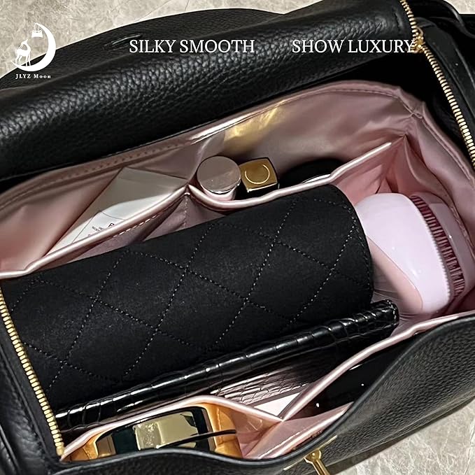 Silky Bag Insert Fit for Hermes Lindy 19/26, Silky Purse Organizer, Lightweight and Silk Touch (Fits Lindy 26, Pink)