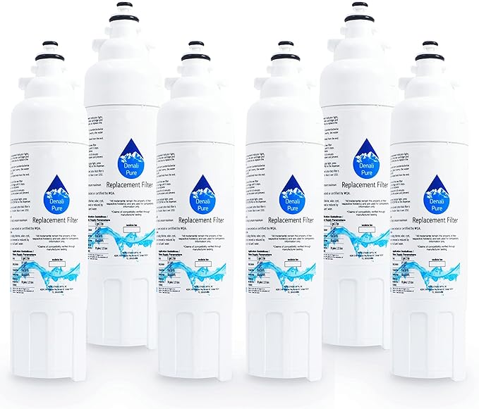 6-Pack Replacement for LG LSXS22423W Refrigerator Water Filter - Compatible with LG LT800P, ADQ73613401 Fridge Water Filter Cartridge
