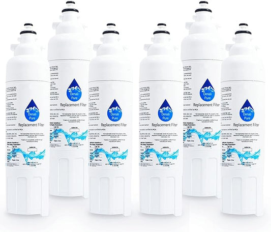 6-Pack Replacement for LG LSXS22423W Refrigerator Water Filter - Compatible with LG LT800P, ADQ73613401 Fridge Water Filter Cartridge