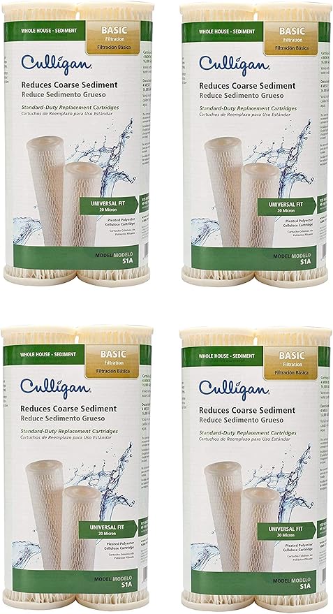 Culligan Level 2 Sediment Replacement Filter Cartridge For Whole House 16000 gal (8 COUNT/PACK OF 2)