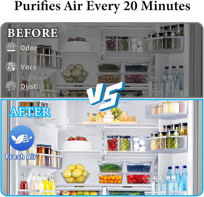 Air Filter Replacement Compatible with Sub-Zero Refrigerator Air Purification Cartridge 7042798, 7007076, 7007067, 2 Pack