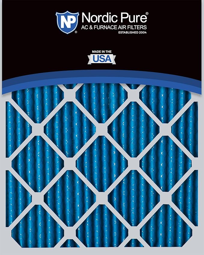 Nordic Pure 16x25x1 (Actual Size: 15 1/2 x 24 1/2 x 3/4) Pleated MERV 7 Air Filters 6 Pack