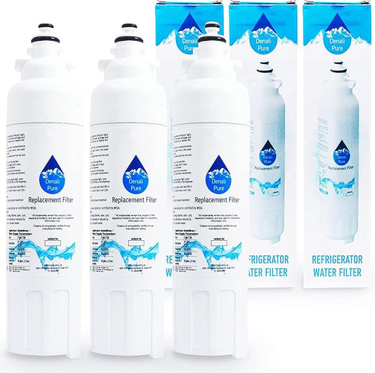 3-Pack Replacement for LG LT800P Refrigerator Water Filter - Compatible with LG LT800P, ADQ73613401 Fridge Water Filter Cartridge