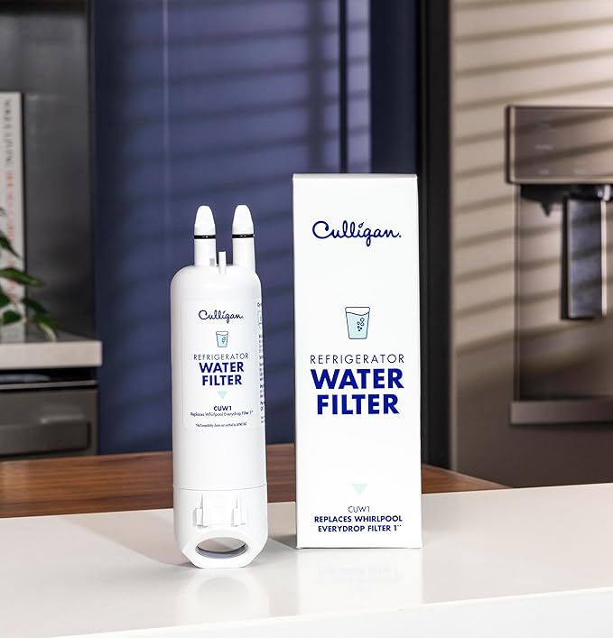 Culligan CUW1 Refrigerator Water Filter, Replacement for Whirlpool Water Filter 1 (EDR1RXD1), Replace Every 6 Months Pack of 1