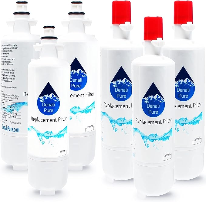 6-Pack Replacement for LG 048231783705 Refrigerator Water Filter - Compatible with LG 048231783705 Fridge Water Filter Cartridge