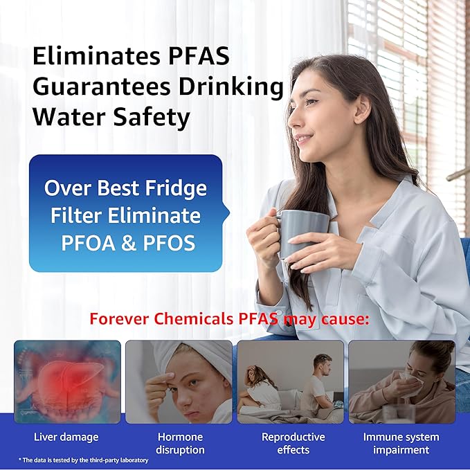 Overbest EDR3RXD1 Replacement for 4396841,Everydrop® Filter 3, 4396710, Kenmore® 46-9083, 46-9030, Refrigerator Water Filter, 3 Filters
