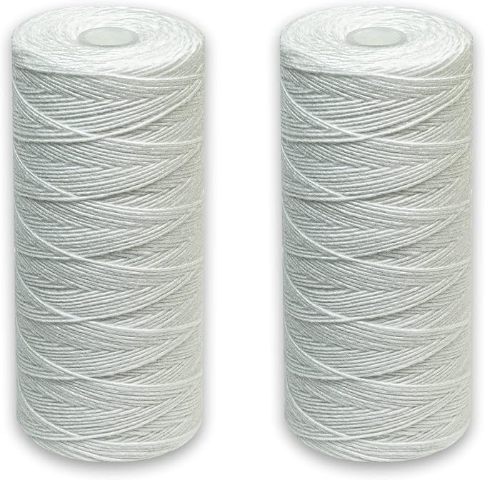 CFS – Polypropylene String Wound Water Filter Cartridges Compatible with Culligan Sediment and Heavy Duty Well Water Filter Models – 5 Micron Replacement Filter – Whole House Filter – 2 Pack