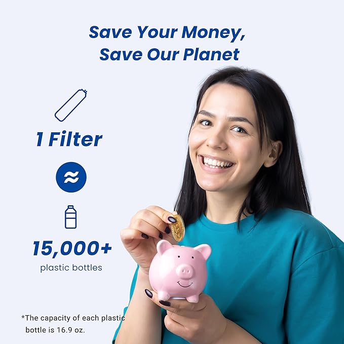 Waterspecialist RC EZ 4 Water Filter, Replacement for Culligan® RC-EZ-4, US-EZ-4, DuPont® WFQTC30001, WFQTC70001, 3000QT Filter, 2000 Gallons
