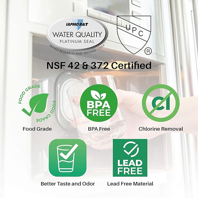 SpiroPure SP-WP600 NSF Certified Refrigerator Water Filter Replacement for 9915, 4396701, EDR6D1, Filter 6, 4396702, 842802 (1 Pack)