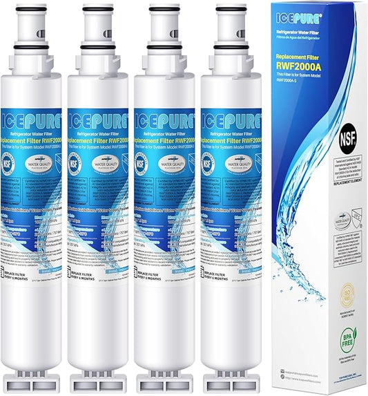 ICEPURE 4396701 Replacement for Kenmore 9915, 469915 Whirlpool EDR6D1,FILTER 6,RWF2000A,4396702, SGF-W10,L200V,WF-LC120V,WF293, WF-L200,LC200V,2301706,EFF-6001A, WFL200 Refrigerator Water Filter 4PACK