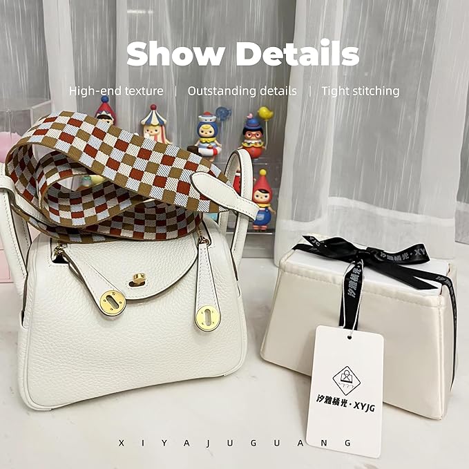 Purse Handbag Silky Organizer Insert Keep Bag Shape Fits Herme Lindy 19/26/30/34 bags, Luxury Handbag Tote Lightweight Sturdy(Craie,LD 34)