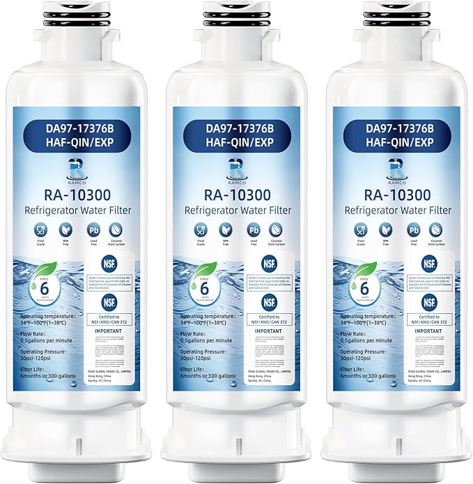 DA97-17376B HAF-QIN/EXP Water Filter Replacement for Samsung HAF-QIN/EXP HAF-QIN RS27T5200SR RF28R7201SR RS22T5201SR RF29BB8600QL RF32CG5400SR RF28R7201SR RF30BB6600QLAA RF32CG5300SR