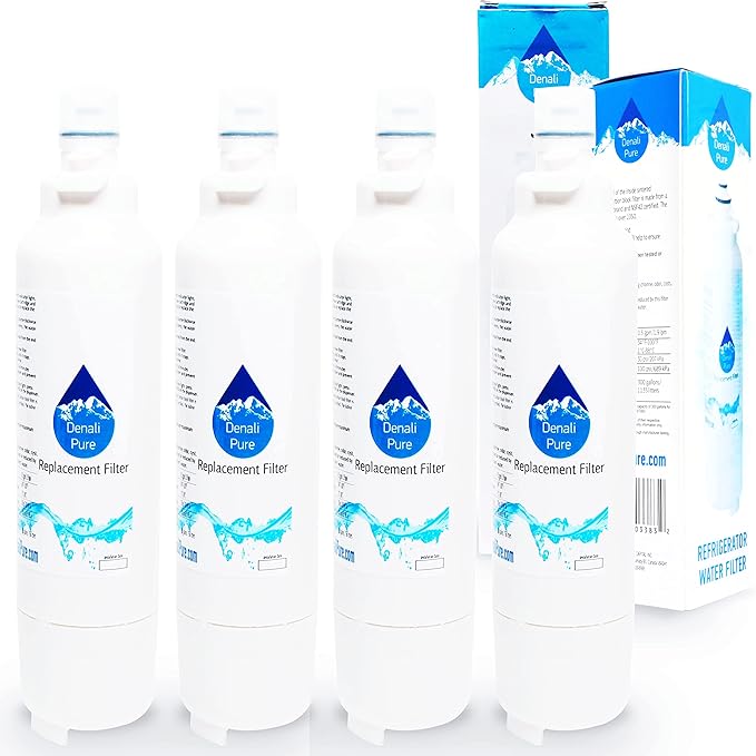 4-Pack Replacement for LG LSXS22423S Refrigerator Water Filter - Compatible with LG LT800P, ADQ73613401 Fridge Water Filter Cartridge