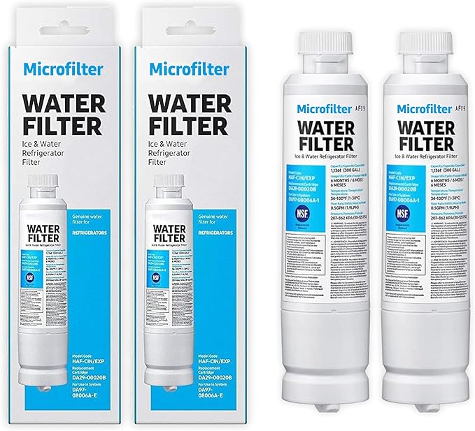 HAF-CIN/EXP DA29 Water Filter Replacement – Compatible with DA29-00020B – Carbon Block 99% Contaminant Reduction – Fresh Water & Ice – 12 Month Life 2 PACK