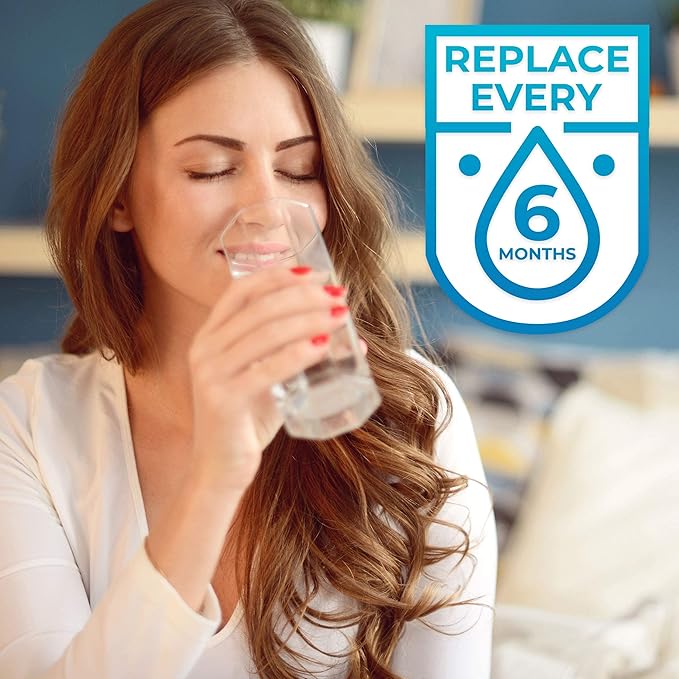 SpiroPure SP-SA970 NSF Certified Refrigerator Water Filter Replacement HAF-QIN, DA97-17376B, HAF-QIN/EXP, DA97-08006C, AQF-DA97-17376B, DA97-08007C, HAF QINS (3 Pack)