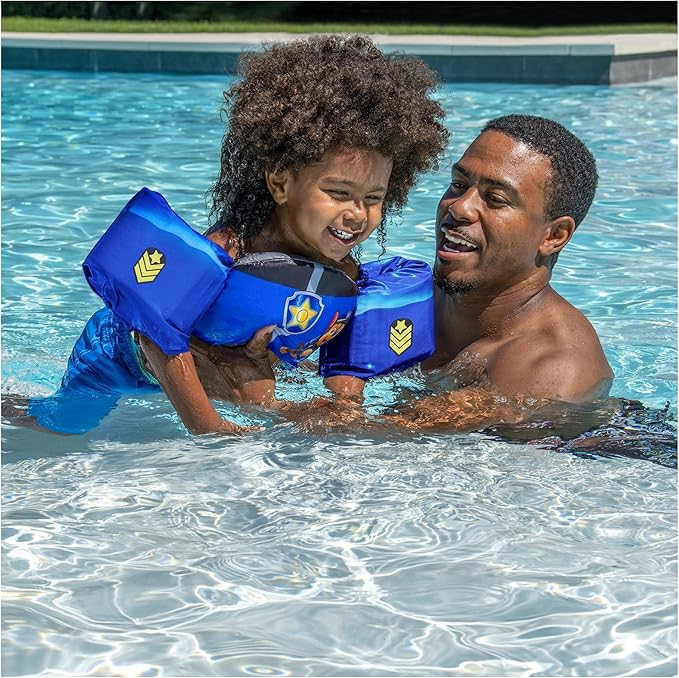 SwimWays Nickelodeon Paw Patrol Learn-to-Swim USCG Approved Kids Life Jacket, Chase