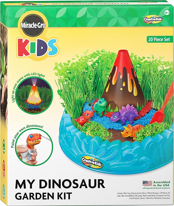 Creative Kids Miracle GRO Dinosaur Garden Kit, Multicolor