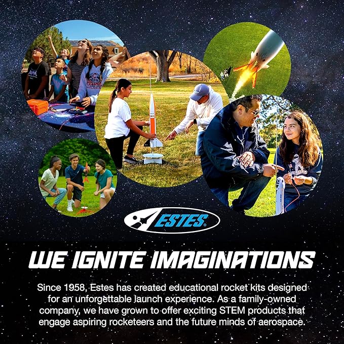 Estes 2162 Big Daddy Rocket-Building Kit, Advanced Flying-Rocket-Model Kit for Ages 10+