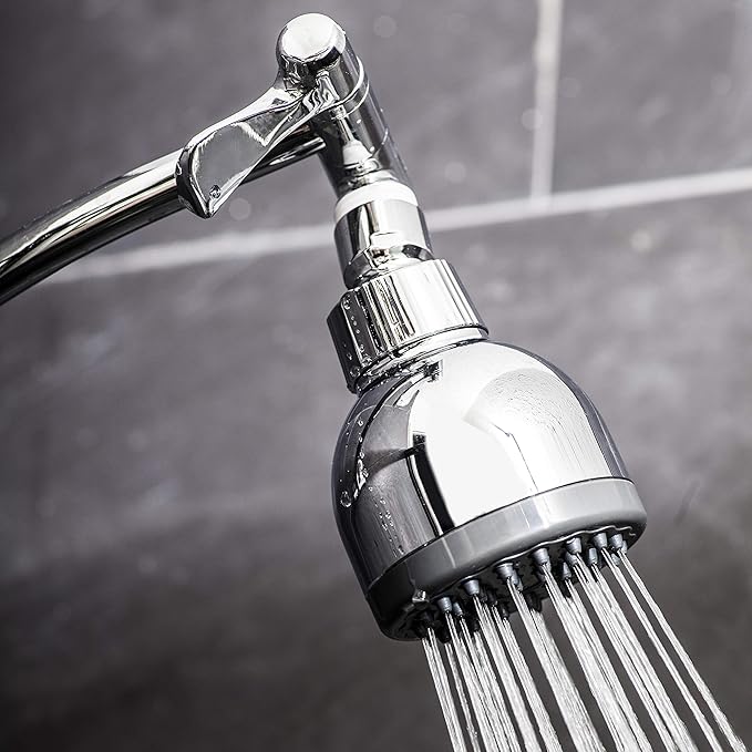 AquaBliss SF400 HD Revitalizing Shower Filter - Latest High Output Filtration + TurboSpa 3 Inch High Pressure Shower Head + AquaBliss SFC400 HD Revitalizing Shower Filter Replacement Cartridge