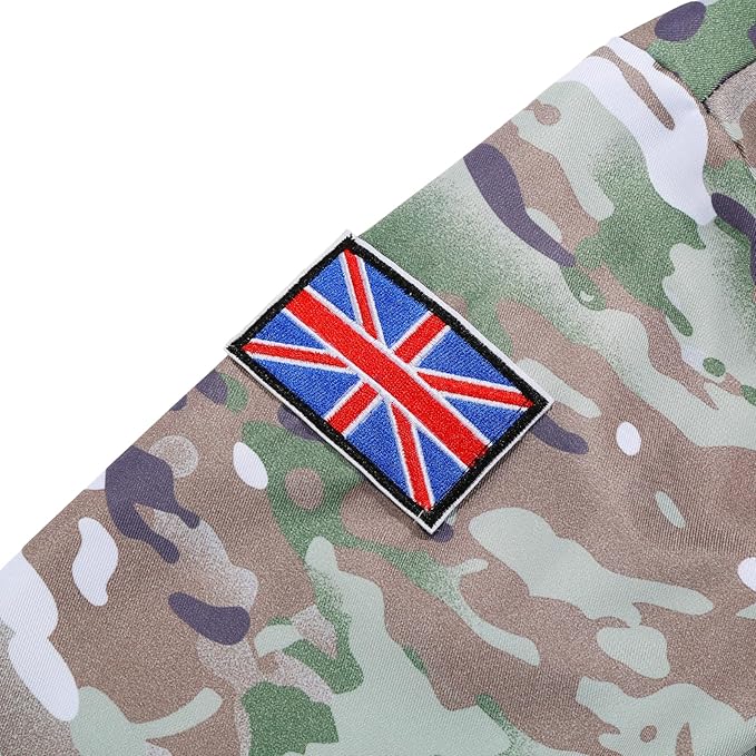 GRAJTCIN Kids Army Costume Long sleeve Halloween Party Military Soldier Dress Up Boys Costume for 4-14Y 11 PCS